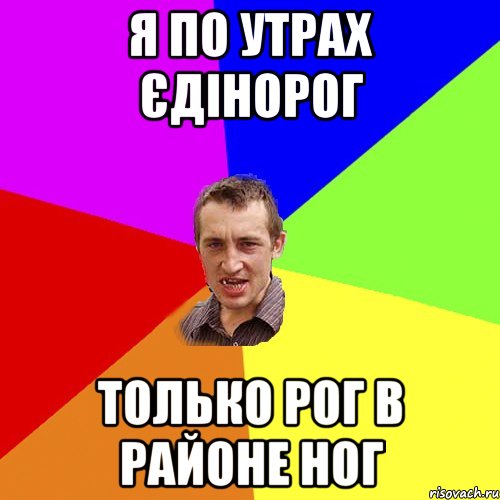 Я по утрах Єдінорог только рог в районе ног, Мем Чоткий паца