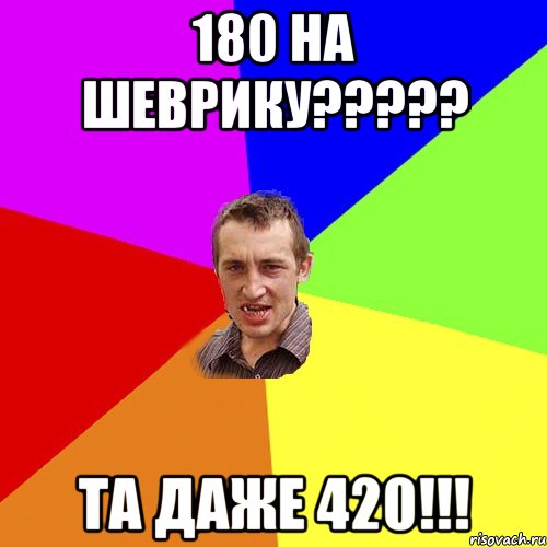 180 на шеврику????? та даже 420!!!, Мем Чоткий паца