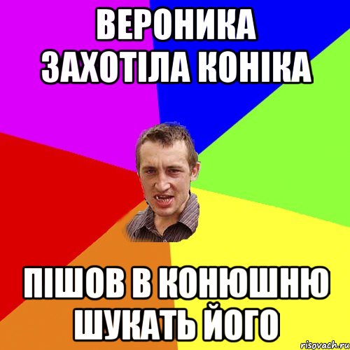 Вероника захотіла коніка Пішов в конюшню шукать його, Мем Чоткий паца