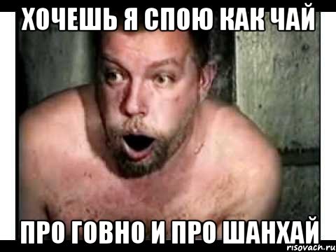 хочешь я спою как чай про говно и про Шанхай