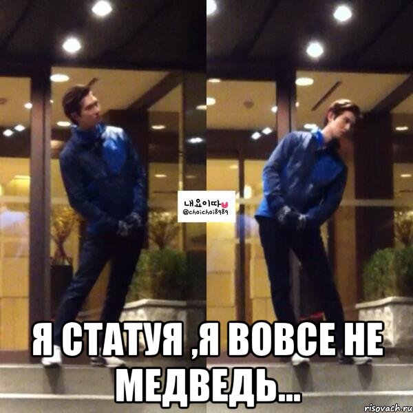  я статуя ,я вовсе не медведь...