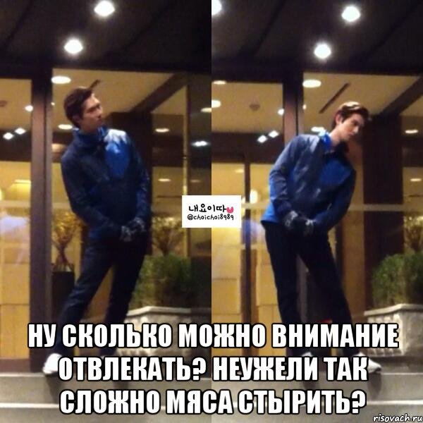  ну сколько можно внимание отвлекать? неужели так сложно мяса стырить?