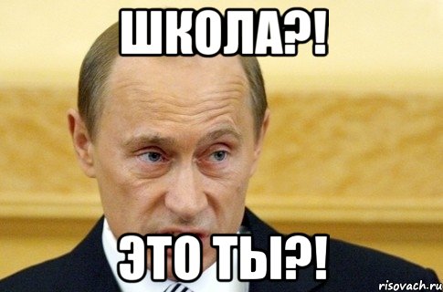 Школа?! Это ты?!, Мем путин