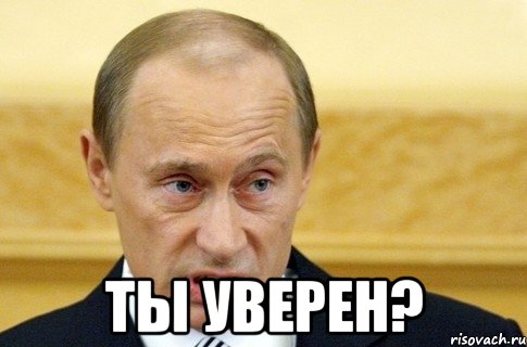  Ты уверен?, Мем путин