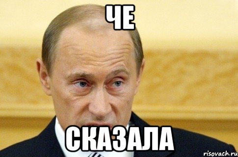 че сказала, Мем путин