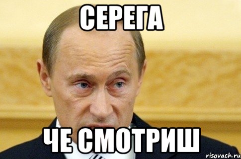 Серега че смотриш, Мем путин