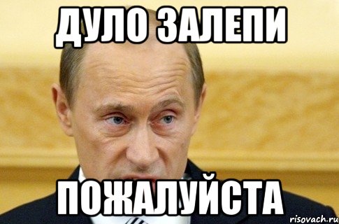 Дуло залепи Пожалуйста, Мем путин