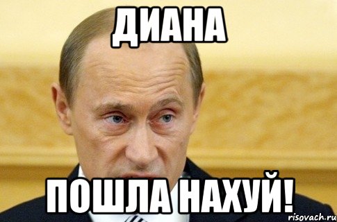 Диана Пошла нахуй!, Мем путин