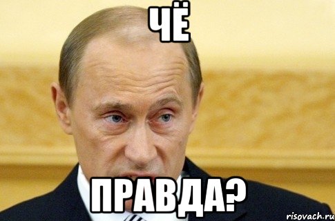 чё правда?, Мем путин