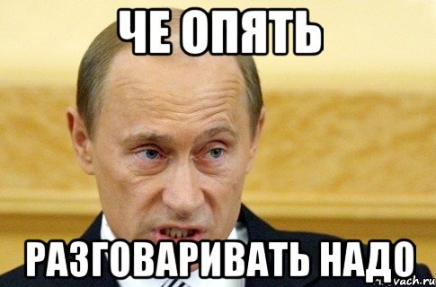 че опять разговаривать надо, Мем путин