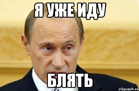 Я уже иду Блять, Мем путин