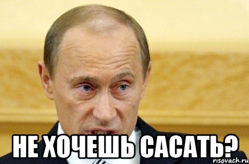  Не хочешь сасать?, Мем путин