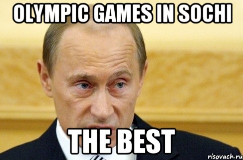 OLYMPIC GAMES IN SOCHI THE BEST, Мем путин