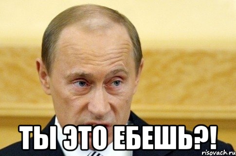  Ты это ебешь?!, Мем путин