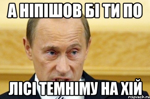 А НІПІШОВ БІ ТИ ПО ЛІСІ ТЕМНІМУ НА ХІЙ, Мем путин