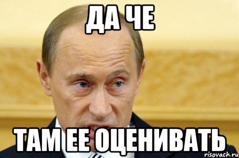 да че Там ее оценивать, Мем путин