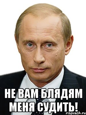  НЕ ВАМ БЛЯДЯМ МЕНЯ СУДИТЬ!, Мем Путин