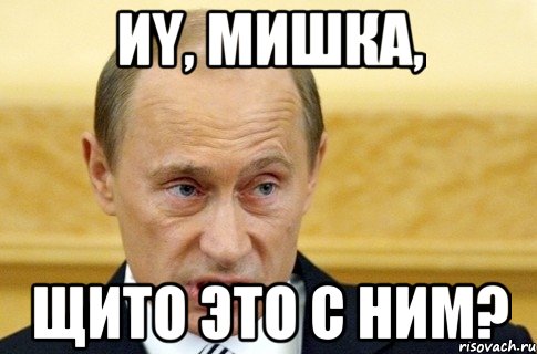 Иy, Мишка, Щито это с ним?, Мем путин