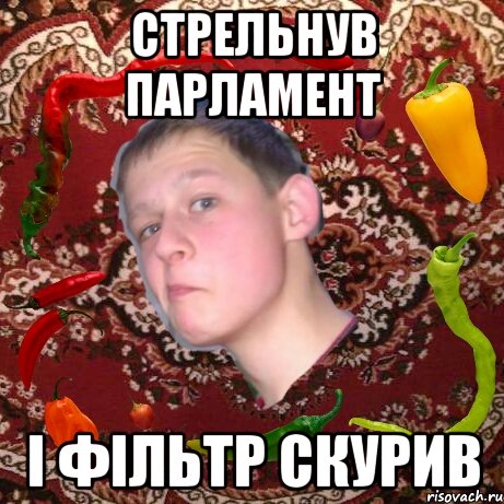 стрельнув парламент і фільтр скурив