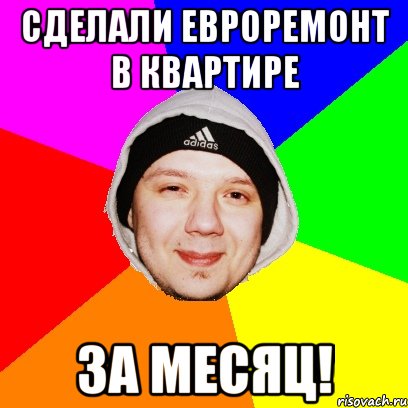 Сделали евроремонт в квартире за месяц!