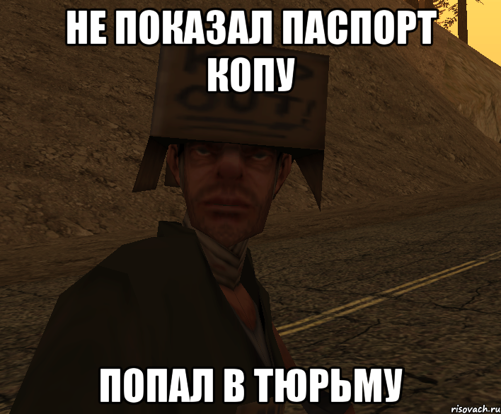 не показал паспорт копу попал в тюрьму