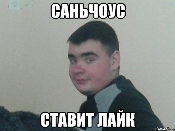 Саньчоус ставит лайк