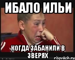 ибало Ильи когда забанили в зверях