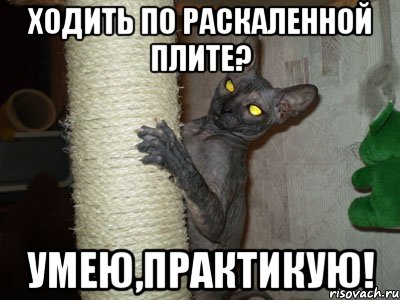 ходить по раскаленной плите? умею,практикую!