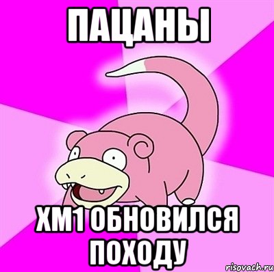 Пацаны ХМ1 обновился походу, Мем слоупок