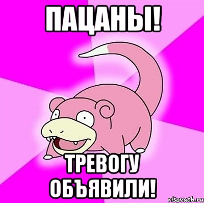 пацаны! тревогу объявили!, Мем слоупок