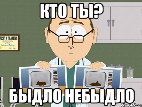 КТО ТЫ? БЫДЛО НЕБЫДЛО