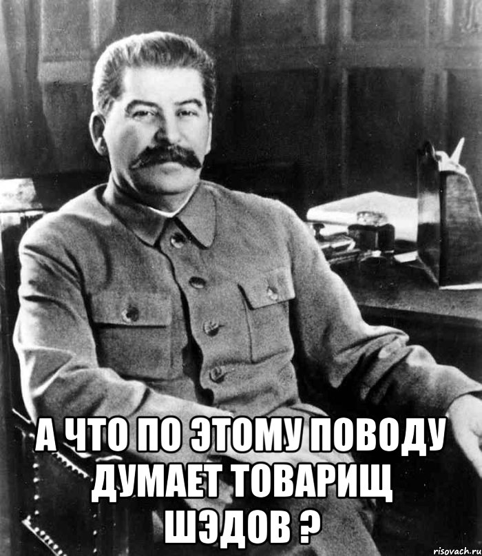  А что по этому поводу думает товарищ Шэдов ?, Мем  иосиф сталин