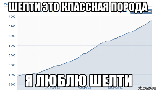 шелти это классная порода я люблю шелти, Мем Статистика