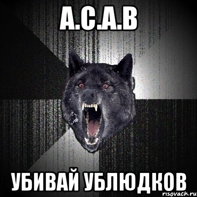 A.C.A.B убивай ублюдков, Мем Сумасшедший волк