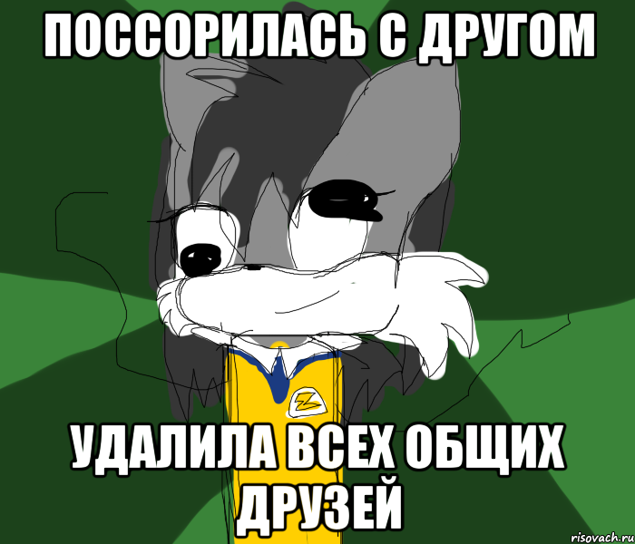 ПОССОРИЛАСЬ С ДРУГОМ УДАЛИЛА ВСЕХ ОБЩИХ ДРУЗЕЙ