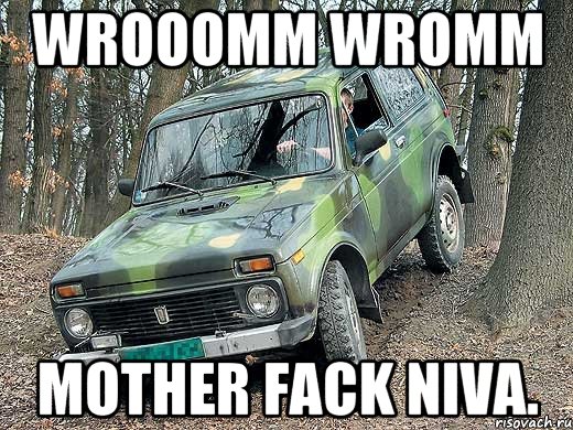 WROOOMM WROMM MOTHER FACK NIVA., Мем типичный водитель ВАЗ-2121