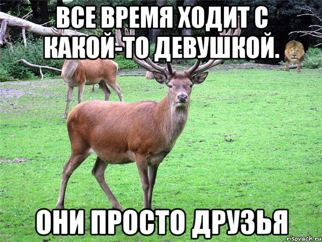 Все время ходит с какой-то девушкой. Они просто друзья