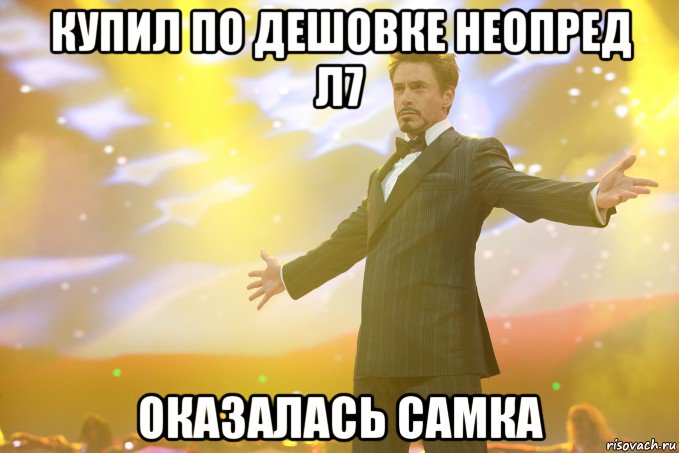 Купил по дешовке неопред л7 Оказалась самка, Мем Тони Старк (Роберт Дауни младший)