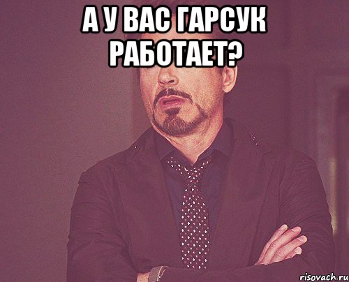 А у вас гарсук работает? , Мем твое выражение лица