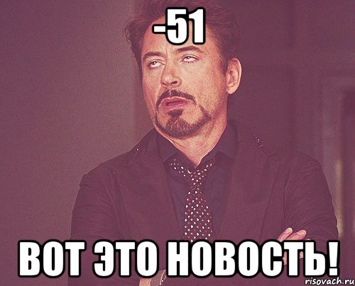 -51 Вот это новость!, Мем твое выражение лица