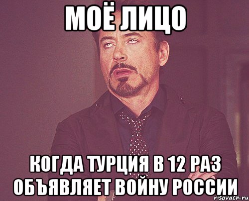 моё лицо когда турция в 12 раз объявляет войну россии, Мем твое выражение лица