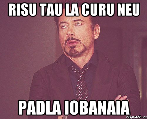 risu tau la curu neu padla iobanaia, Мем твое выражение лица
