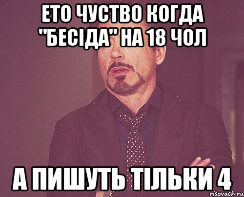 Ето чуство когда "бесіда" на 18 чол А пишуть тільки 4, Мем твое выражение лица