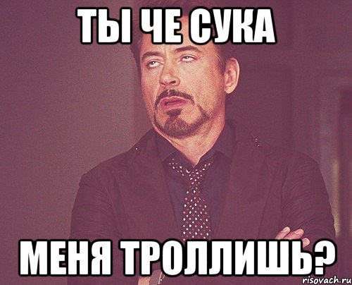 Ты че сука меня троллишь?, Мем твое выражение лица