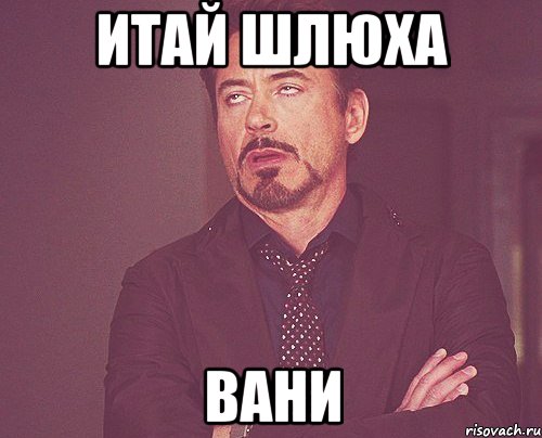 ИТАЙ ШЛЮХА ВАНИ, Мем твое выражение лица