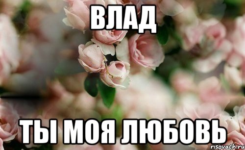 Влад ты моя любовь