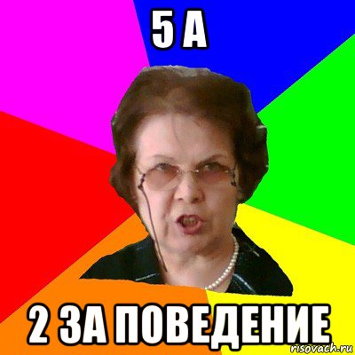 5 а 2 за поведение, Мем Типичная училка