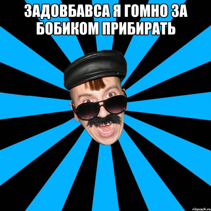 ЗАДОВБАВСА Я ГОМНО ЗА БОБИКОМ ПРИБИРАТЬ 