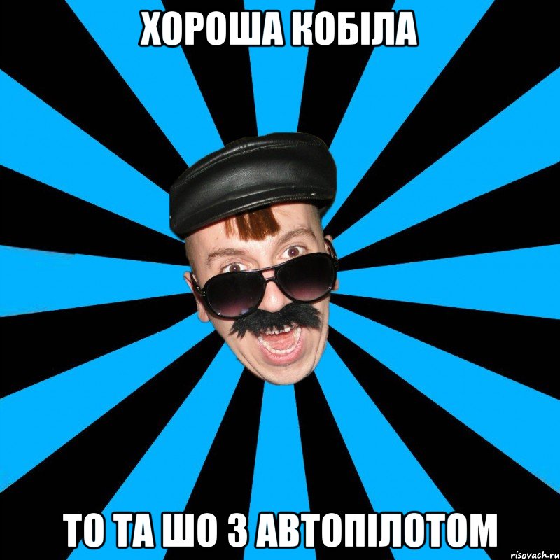 Хороша кобіла То та шо з автопілотом