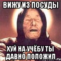 Вижу из посуды Хуй на учёбу ты давно положил, Мем Ванга (цвет)